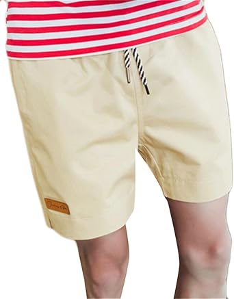 mens elastic waist shorts with fly