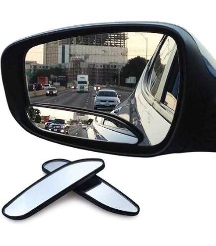 Miroir Angle Mort 360° Meioro - Verre HD Convexe, Adhésif 3M - Pour Voiture, SUV, Camping-car - Sécurité Conduite