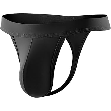 Sous-vêtement Homme Dos Nu - Design U Fendu - String Double - Matière PU - Pour Déguisement Ou Soirée