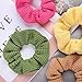 Whaline 12 Colors Hair Scrunchies Knit Elastic Hair Bobbles Hair Scrunchy Soft Ponytail Holder Hair Bands for Adults