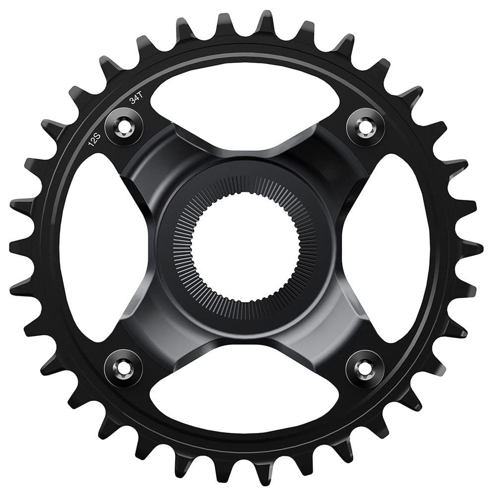 SHIMANO,34 teeth,SMCRE8012SBA4 STEPS SM-CRE80 STEPS chainring, 12-speed, 34T for 56.5 mm chainline (Superboost)