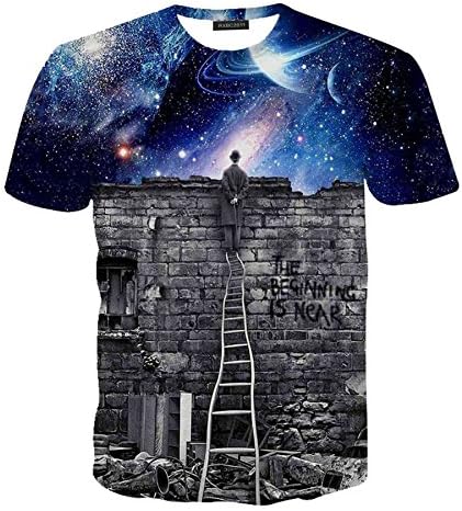 Hatton Men's Graffiti Solid Classic Wall T-shirts USS Navy
