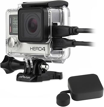 Amazon Com Soonsun Side Open Protective Skeleton Housing Case With Lcd Touch Backdoor For Gopro Hero 4 Hero 3 Hero 3 Camera Transparent Clear Camera Photo