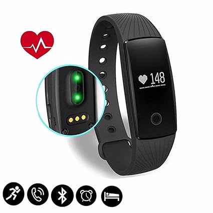 Fitness Tracker,SCODE ID107 Heart Rate Monitor - BT 4.0 Smart Bracelet Activity Fitness Tracker Sleep Monitor HR Wristband Waterproof IP65 Wireless ...
