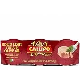 Calipo Tuna (Dolphin Safe) in Olive Oil - 3-2,8oz Cans