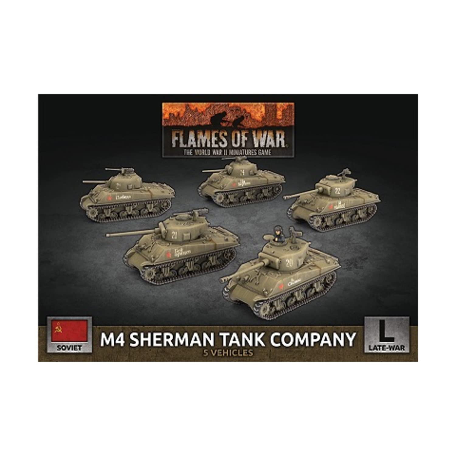 Flames of War M4 Sherman Tank Company (SBX84)
