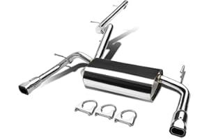 DNA MOTORING CBE-JWAR07 Cat Back Exhaust System [Compatible with 07-16 Jeep Wrangler JK 2-Door]