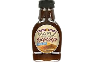Nature's Hollow Sugar Free Syrup: Gluten Free and Keto Pancake Syrup - 25 Cals Per Serving Healthy Breakfast for Diabetics and Low-Carb Lovers - 8oz Sugar Free Maple Syrup