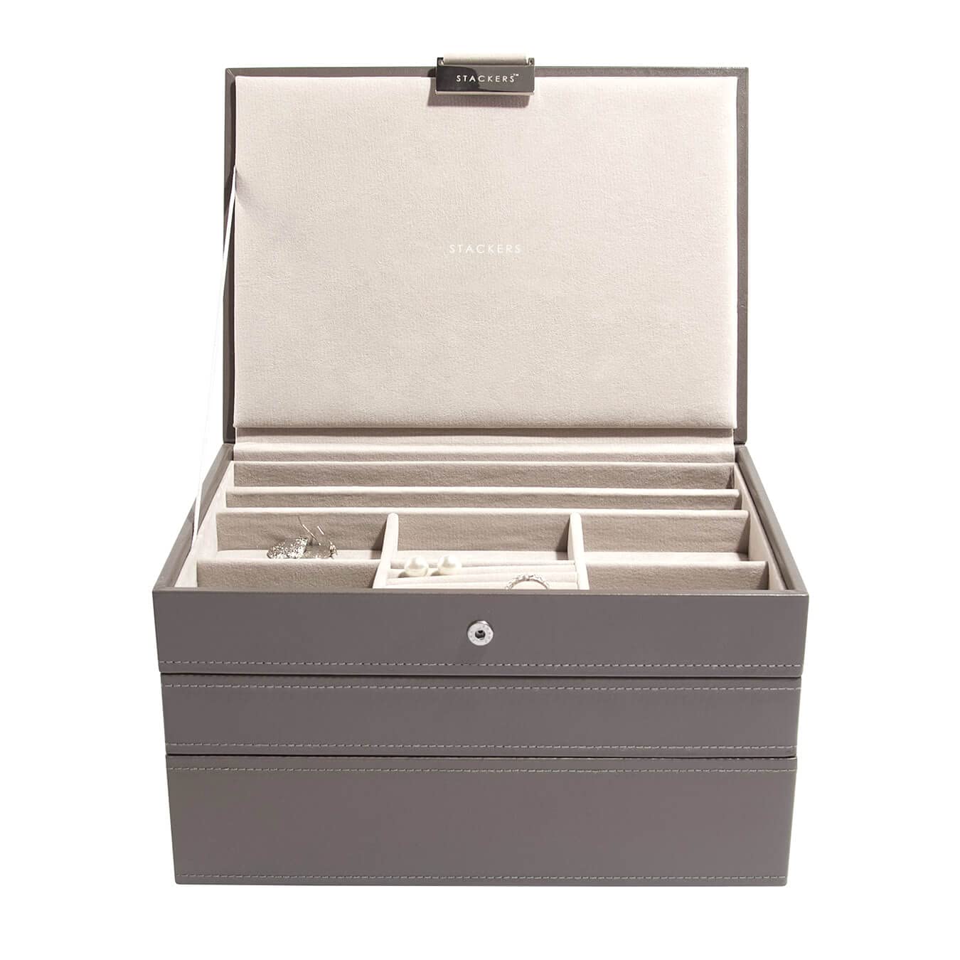 Stackers Mink Classic Jewellery Box, Set of 3