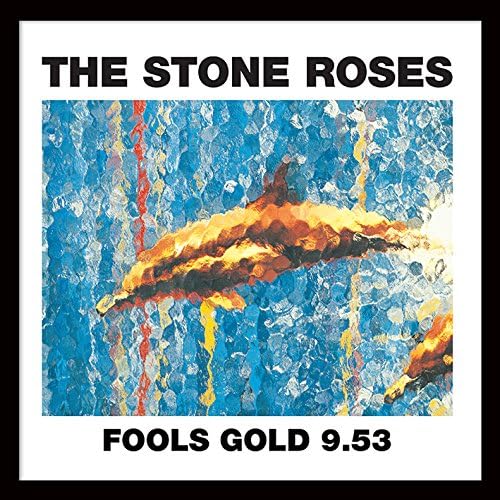 The Stone Roses Fools Gold 12" Album Cover Framed Print, MDF, Multi