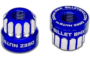 BILLET BMX™ Deez Nuts™ 12 Point Bike Axle Nuts 3/8"-26 tpi (2 Pack)