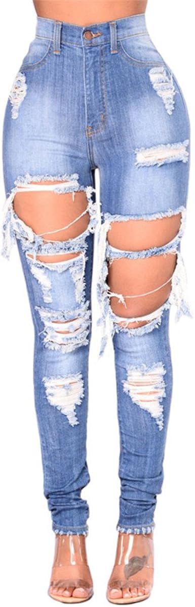 Jean a trou bleu Clearance