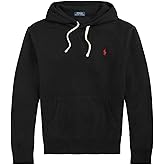 POLO RALPH LAUREN Mens Cabin Fleece Hoodied Sweatshirt (M, Black)