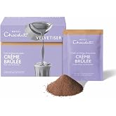 Hotel Chocolat Iced Chocolate Mix - Creme Brulee Drinking Chocolate with More Cacao, Less Sugar, 10 Servings, Gourmet Cocoa