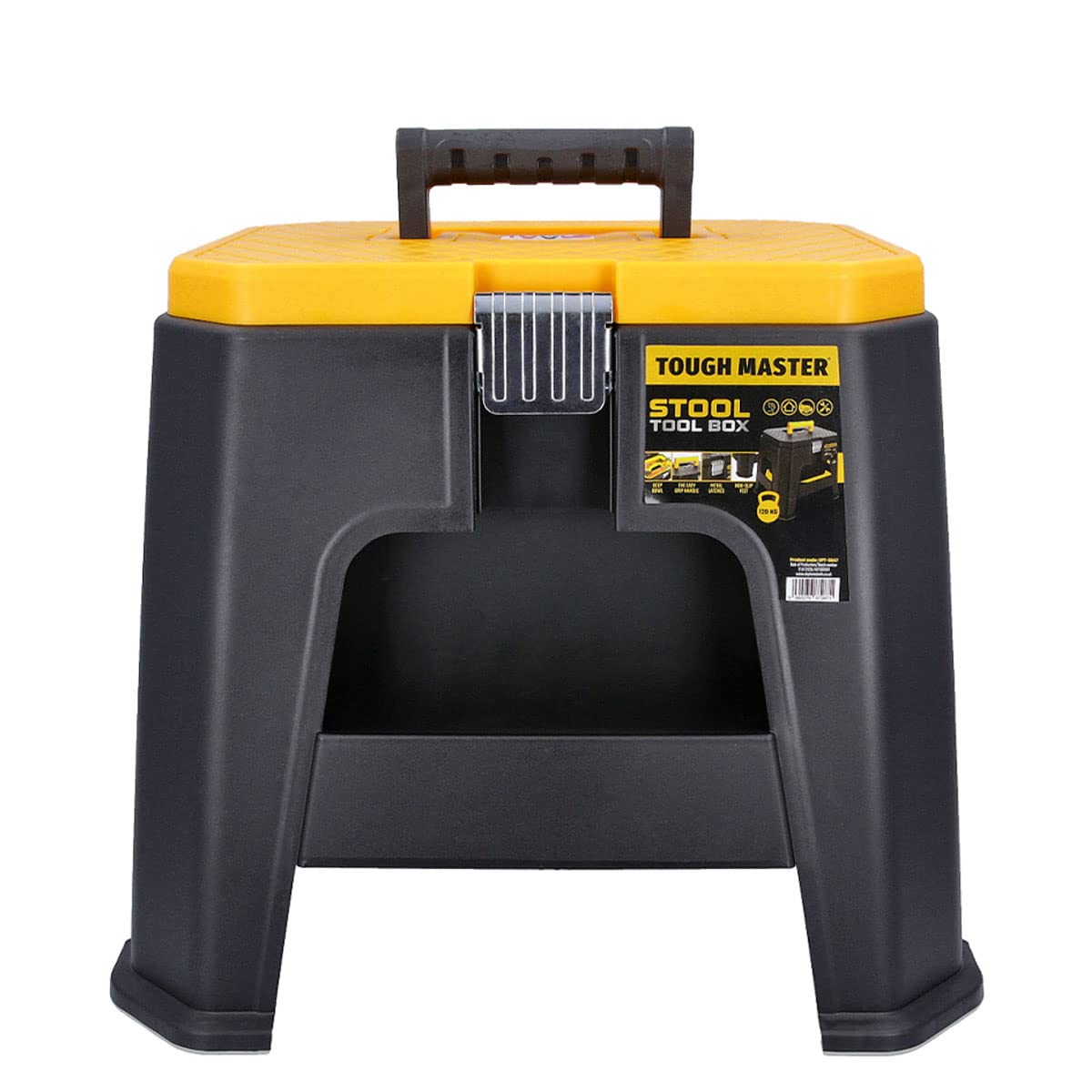 Tool Storage Stool Tool Box with Removable Tray & Compartment With 17 Inch Organiser (Stool Tool Box)