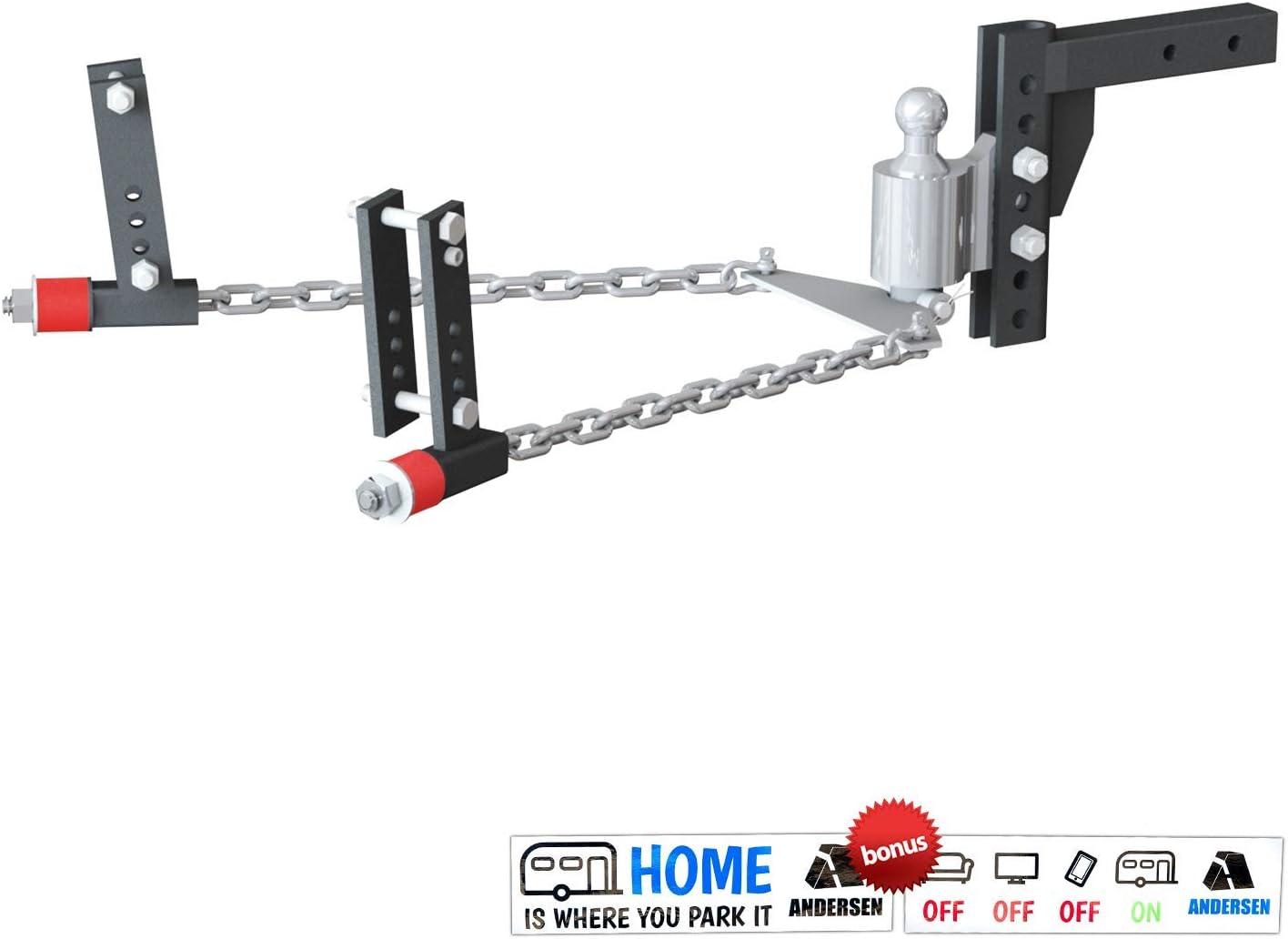Andersen 3380 Weight Distribution Hitch Kit, 8 Andersen 3380 Weight Distribution Hitch Kit, 8