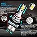 evomosa C6 H11/H9/H8 Led Headlight Bulbs,18W/Bulb 6000K Cool White Bulbs,All-in-One Head-Lamps Conversion Kit,Waterproof(1Pair,Pack of 2)