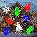 Ucharge Christmas Laser Light, [Newest Version] Snowflake Led Landscape Spotlight 10 Slides Sparkling Laser Light Show Rotating Outdoor Projection Lights Holiday, Christmas Decoration, Multi