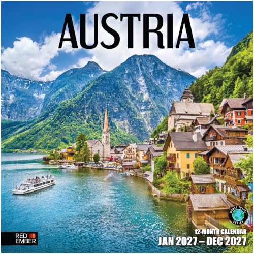 Red Ember Austria 2027 Wall Calendar
