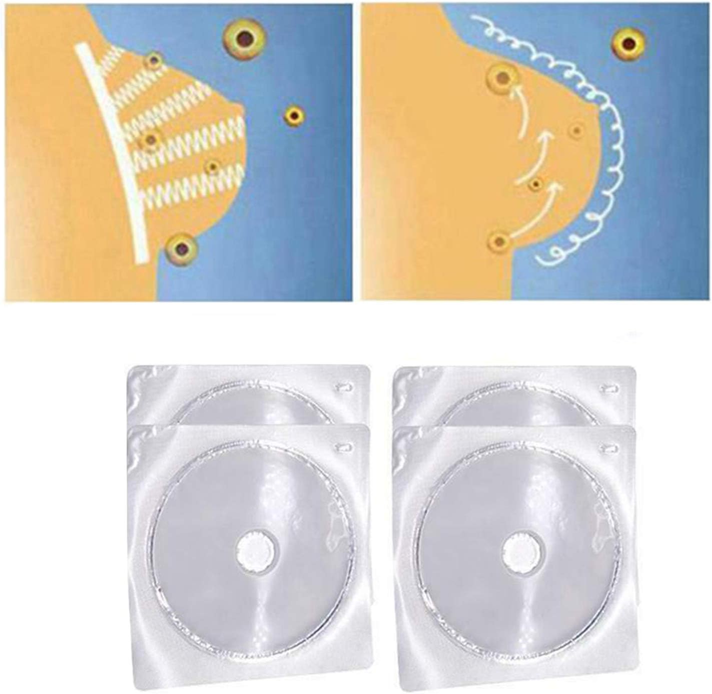Nezzi 2019 Anti-Sagging Upright Breast Lifter (4pcs) White