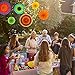 Aneco Fiesta Party Supplies Mexican Table Runner Cotton Fringe Table Runners Mexican Colorful Paper Fans and Neon Maracas Shakers Mini Noisemaker for Mexican Party Decorations