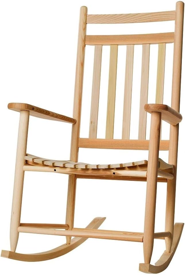 unfinished wood rocking chair child