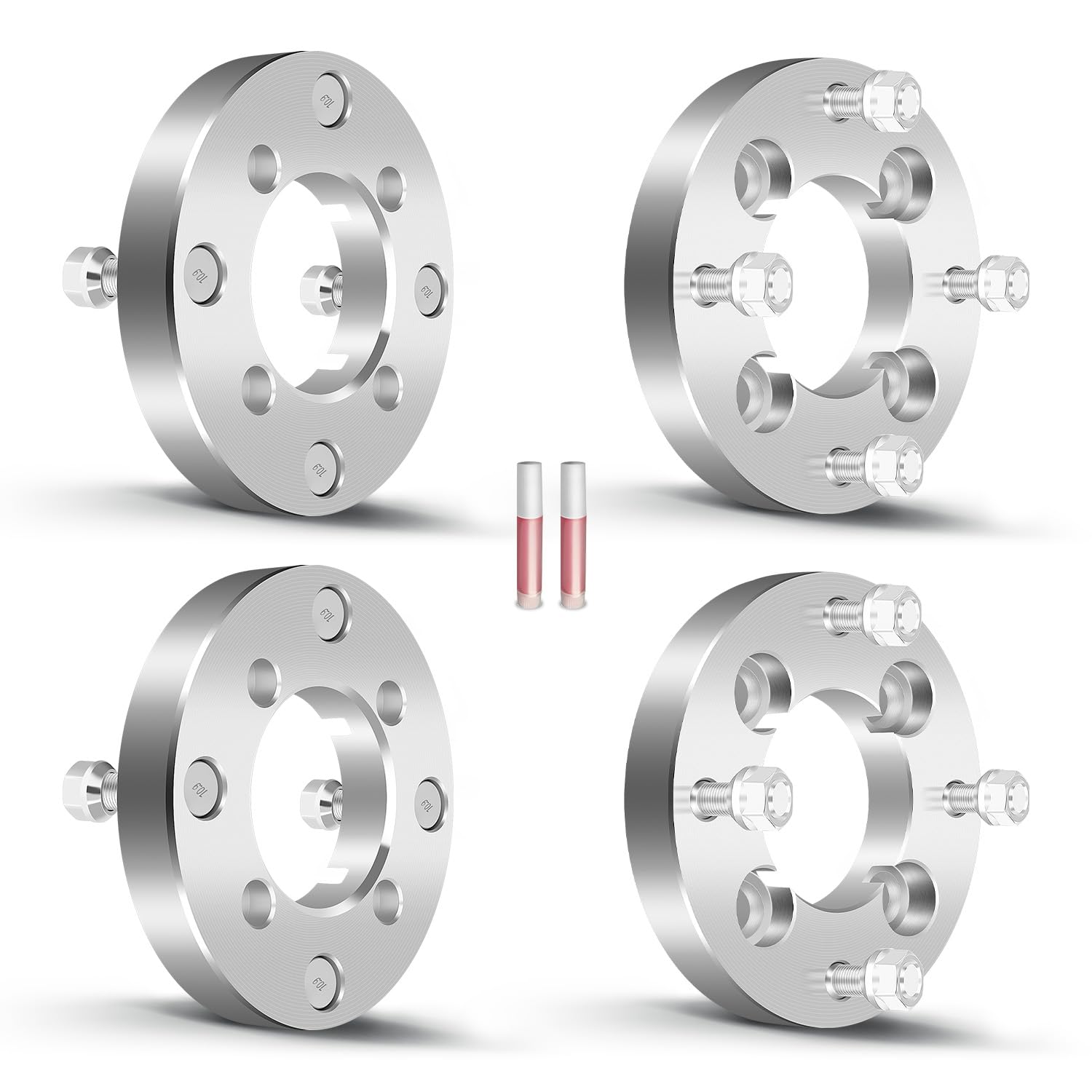 Photo 1 of OCPTY 4PCS 4x110 to 4x137 Wheel Adapters 1 inch 12x1.5 Studs 74mm Hub Bore Forged Wheel Adapters 4 Lug fit for 1979-1985 for Mazda for RX-7