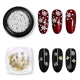 DKAF 2 Boxes Christmas Snowflakes Nail Art