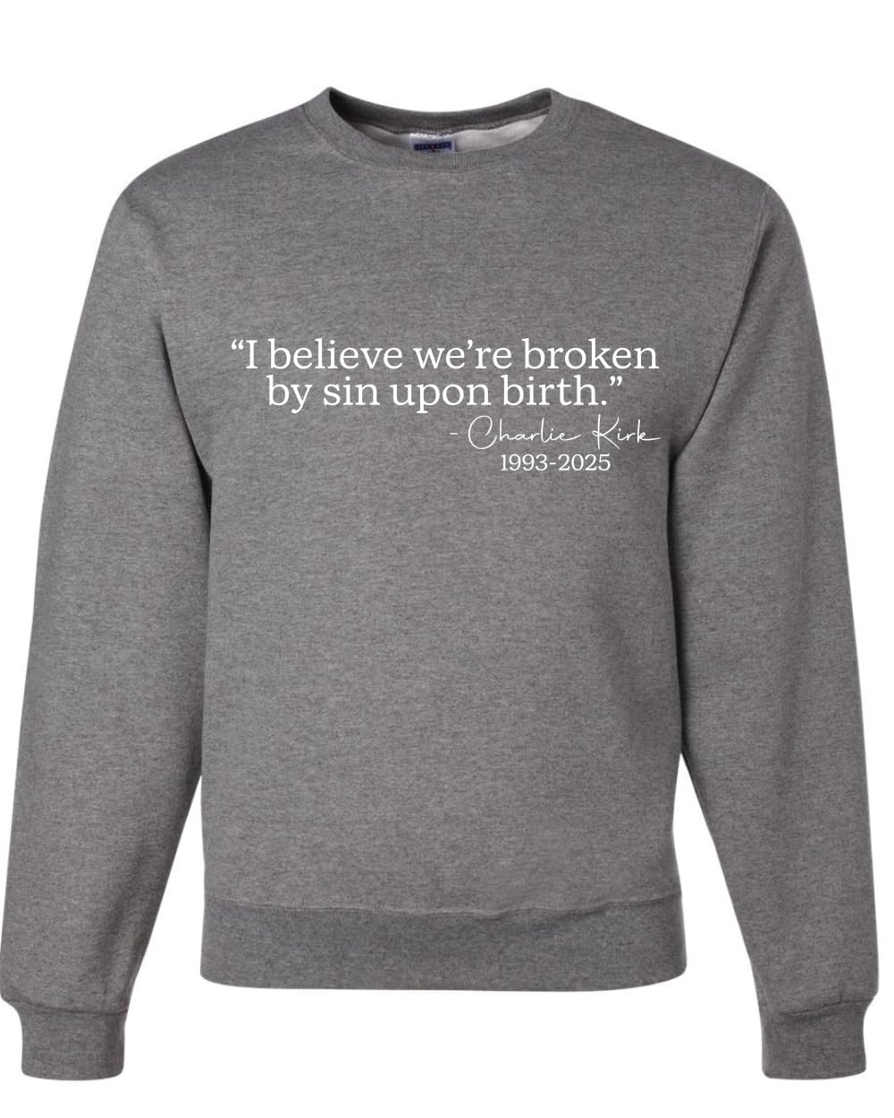 Wild Bobby Broken By Sin Quote Vintage Tee White