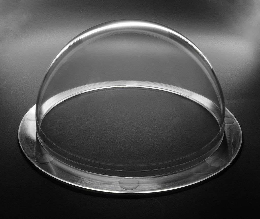 Lovetao Diameter 4 inch/100mm w/ 4 Holes Acrylic Dome Flange Clear Plastic Hemisphere Indoor/Outdoor CCTV Replacement Clear Dome Camera Cover Security Dome Camera Housing (3.94 inch/100mm) - Image 5