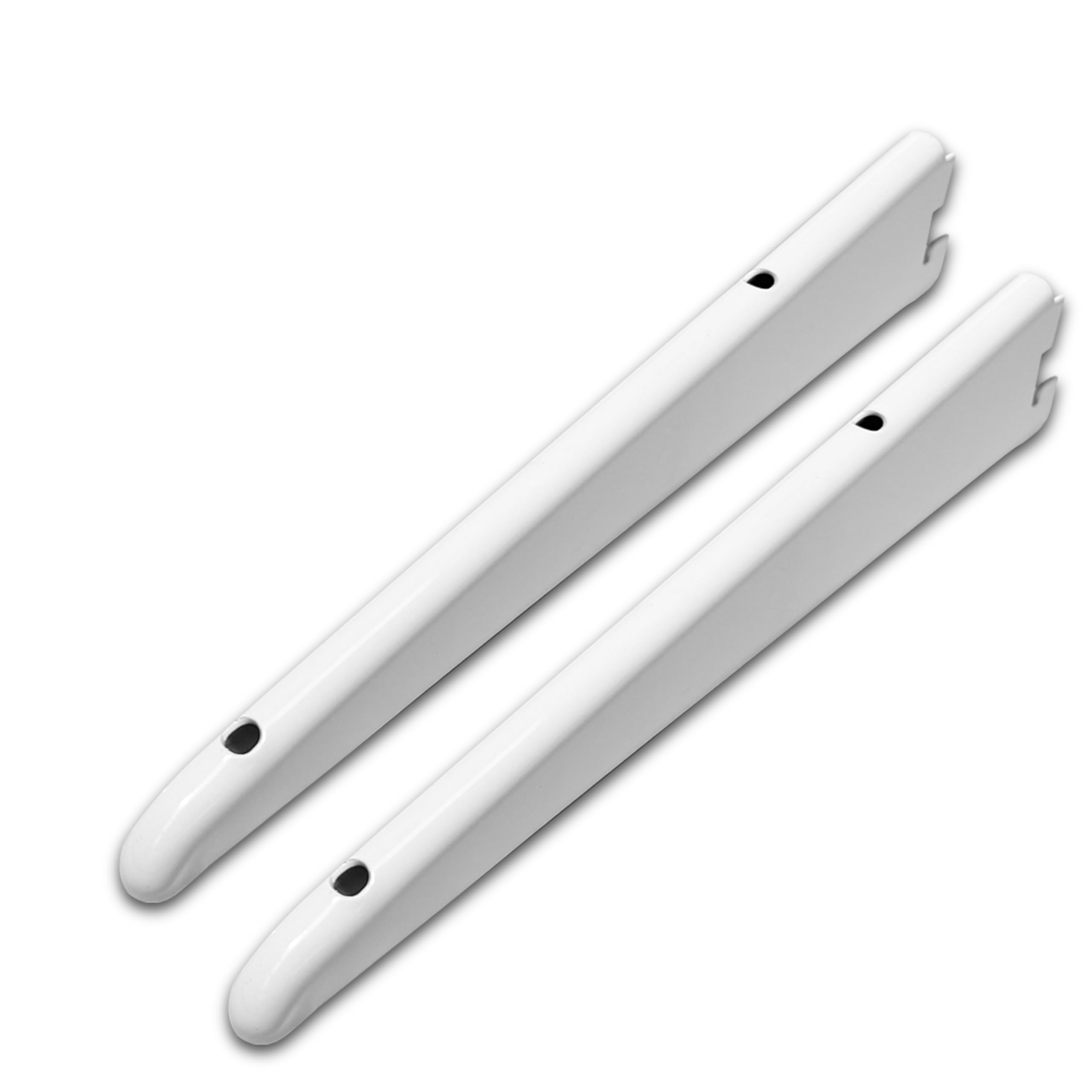 BMF DIRECT Twin Slot Wall Mounted Shelving Bracket | Heavy Duty Steel Support for Garage, Shed & Indoor Storage 370mm (2 Pack)