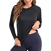 Eteoepo Women Rash Guard Long Sleeve Quick Dry Women's Rash Guard UPF 50+ Swim Shirts for Women