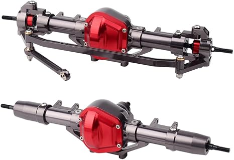 INJORA RC Car Axles Set CNC Metal Front and Rear Straight Axle for 1:10 ...