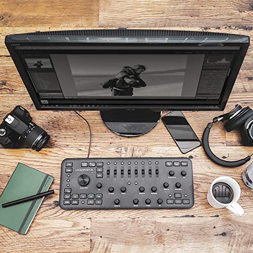 Loupedeck+ Plus Photo and Video Editing Console and Keyboard for Adobe Lightroom, Adobe Photoshop CC, Premiere Pro CC, Skylum Aurora HDR and More