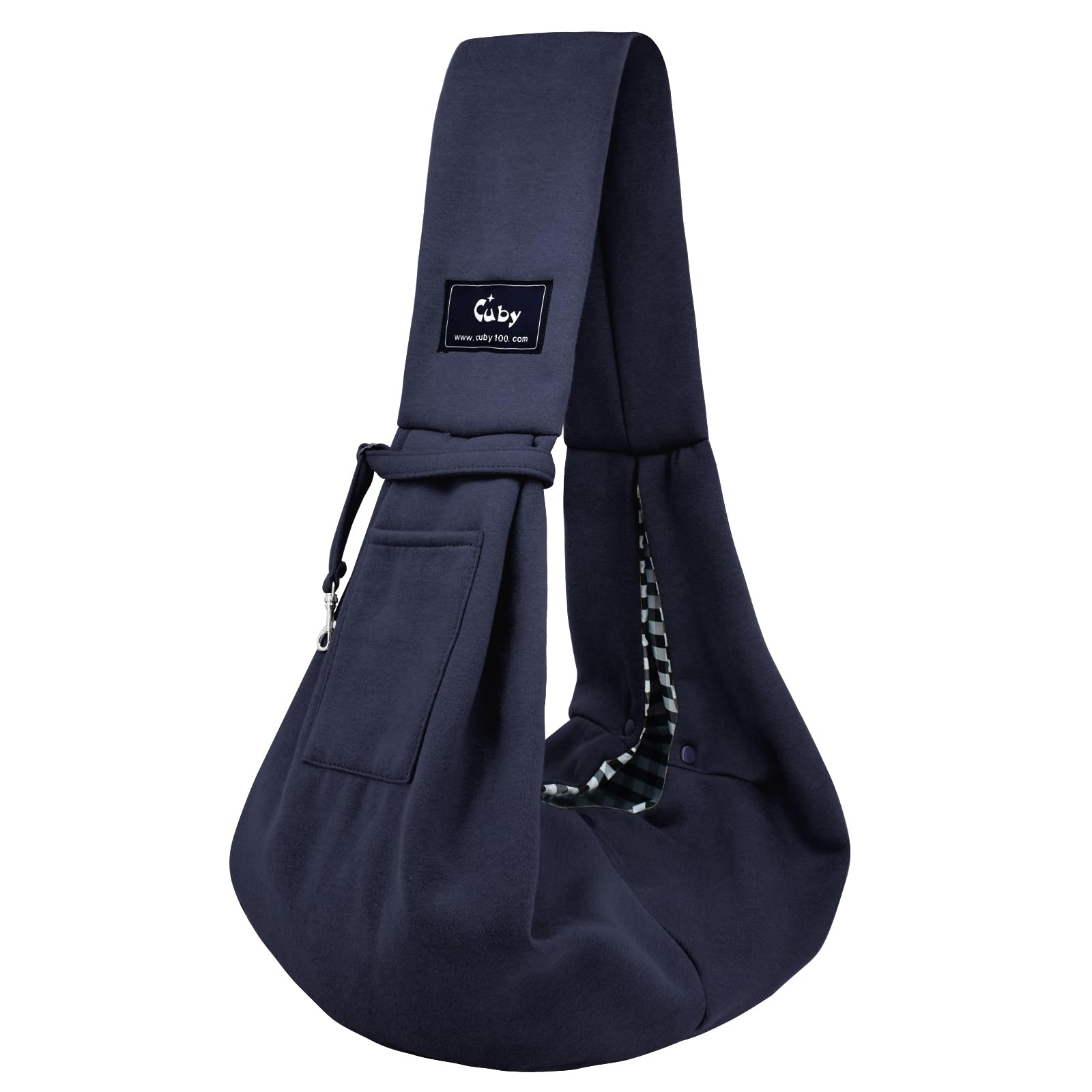 CUBY Puppy Dog Carrier, Pet Dog Sling Carrier for Small Medium Dogs Hands-free Sling Cat Carrier Comfortable Widen Shoulder Strap Double-sided Pouch Shoulder — image 1