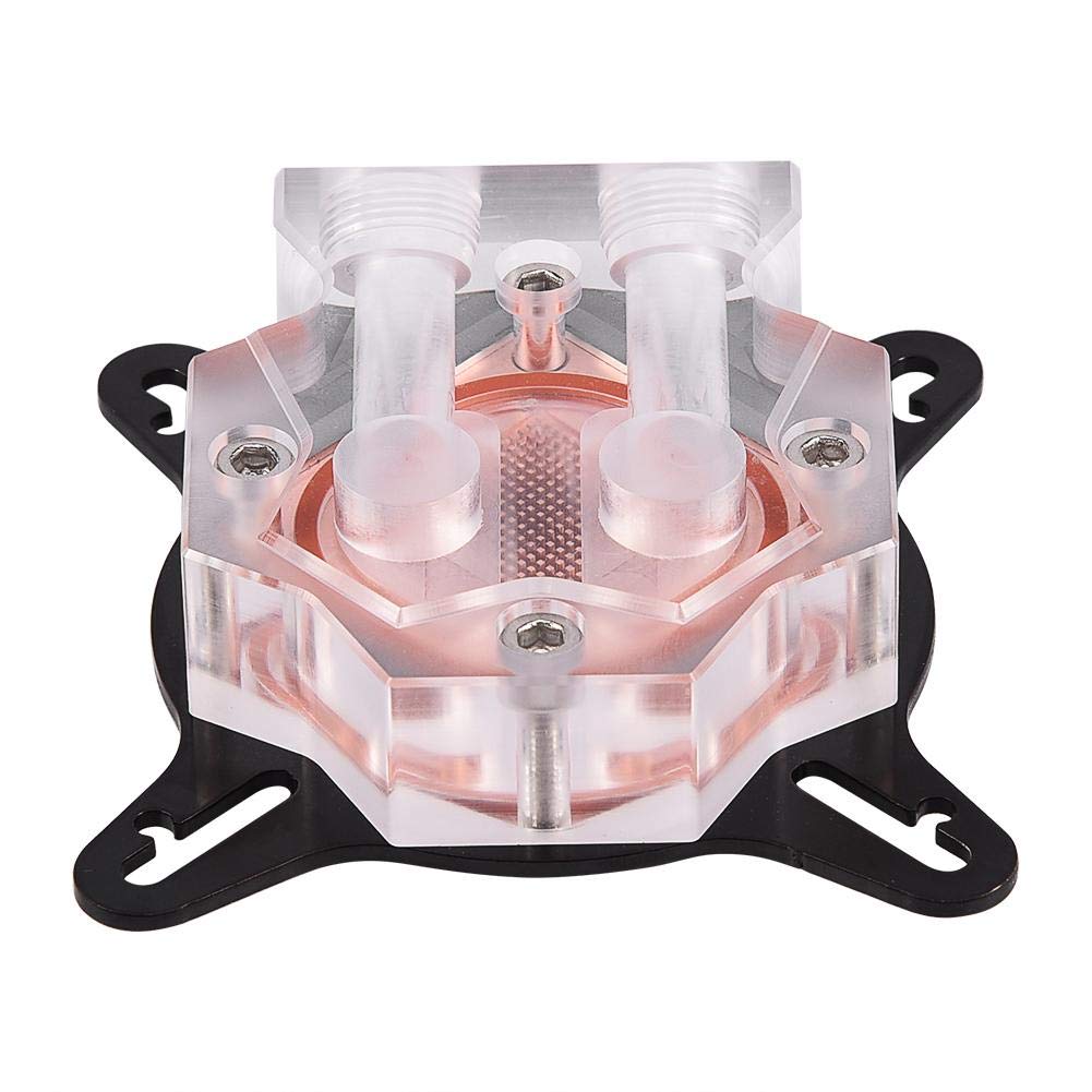 ASHATA GPU Water Block Water Cooling Cooler Acrylic