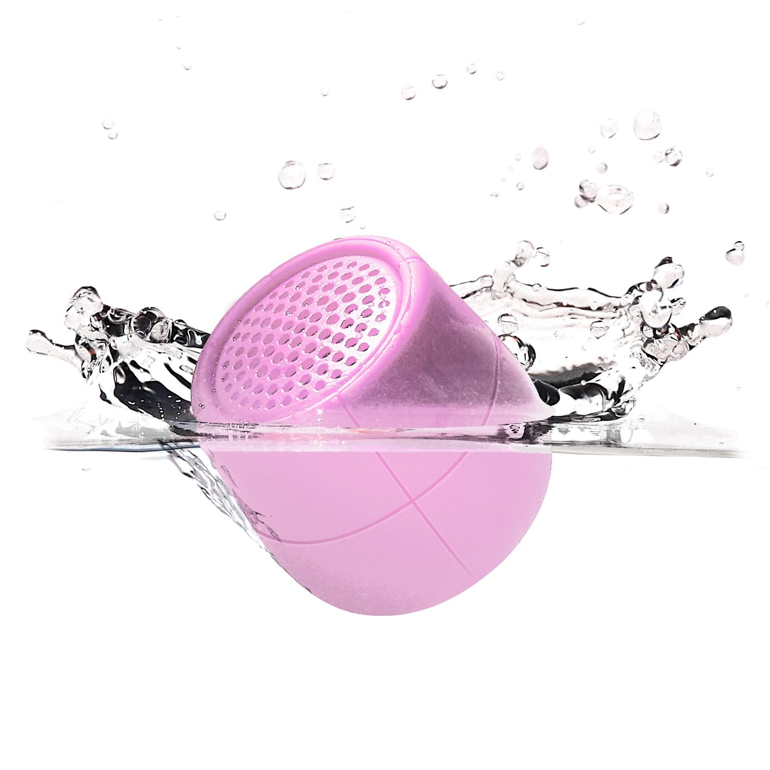 Lexon Mino X Floating Bluetooth Speaker, IPX7 Water Resistant, Rechargeable & Pairable - Soft Pink