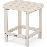 POLYWOOD SBT18SA South Beach 18" Outdoor Side Table, Sand