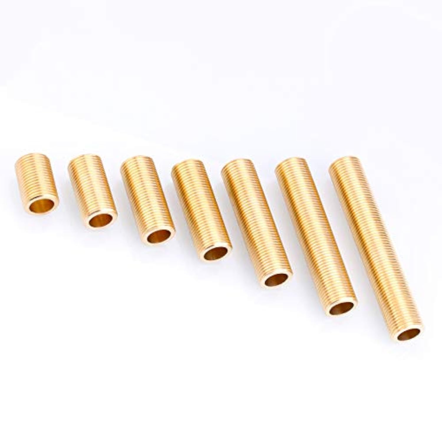 Threaded Tube 1PCS 1/2" Brass Running Nipple Long Threaded Plumbing Fitting for Tank Connectors (50mm) (120mm)