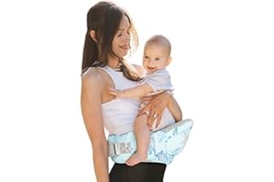 YooxArmor Baby Hip Carrier‌ - Infant Toddler Hip Seat for 0-36 Months (0-66 lbs). Adjustable Waistband, Breathable Mesh & Enhanced Safety, Side-Carry & Front Carry Options (Ocean)