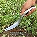 Aluminum Hand Weeder Tool, Bend-proof Dandelion Weeding Puller, Ergonomic Bulb Planter, Hand Digger with Serrated Edge, Narrow Root Trowel Fit for Weeding, Removing Seedlings, Potting and Digging
