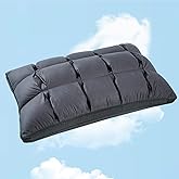 YOUR MOON Soft Pillow Standard for Sleeping, Super Soft Support Down Alternative Pillow, 100% Cotton Shell Luxury Comfy Fluffy Bed Pillows for Sleep(Gray)