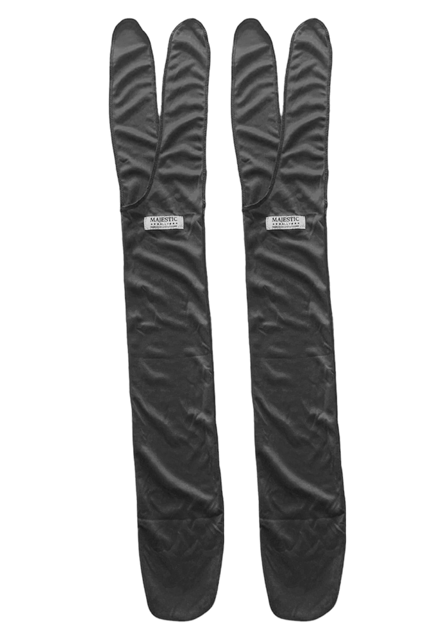 Majestic Ally Lycra Tail Bag for Horses - to Keep The Tail Clean and Protected - Set of 2 (Black)