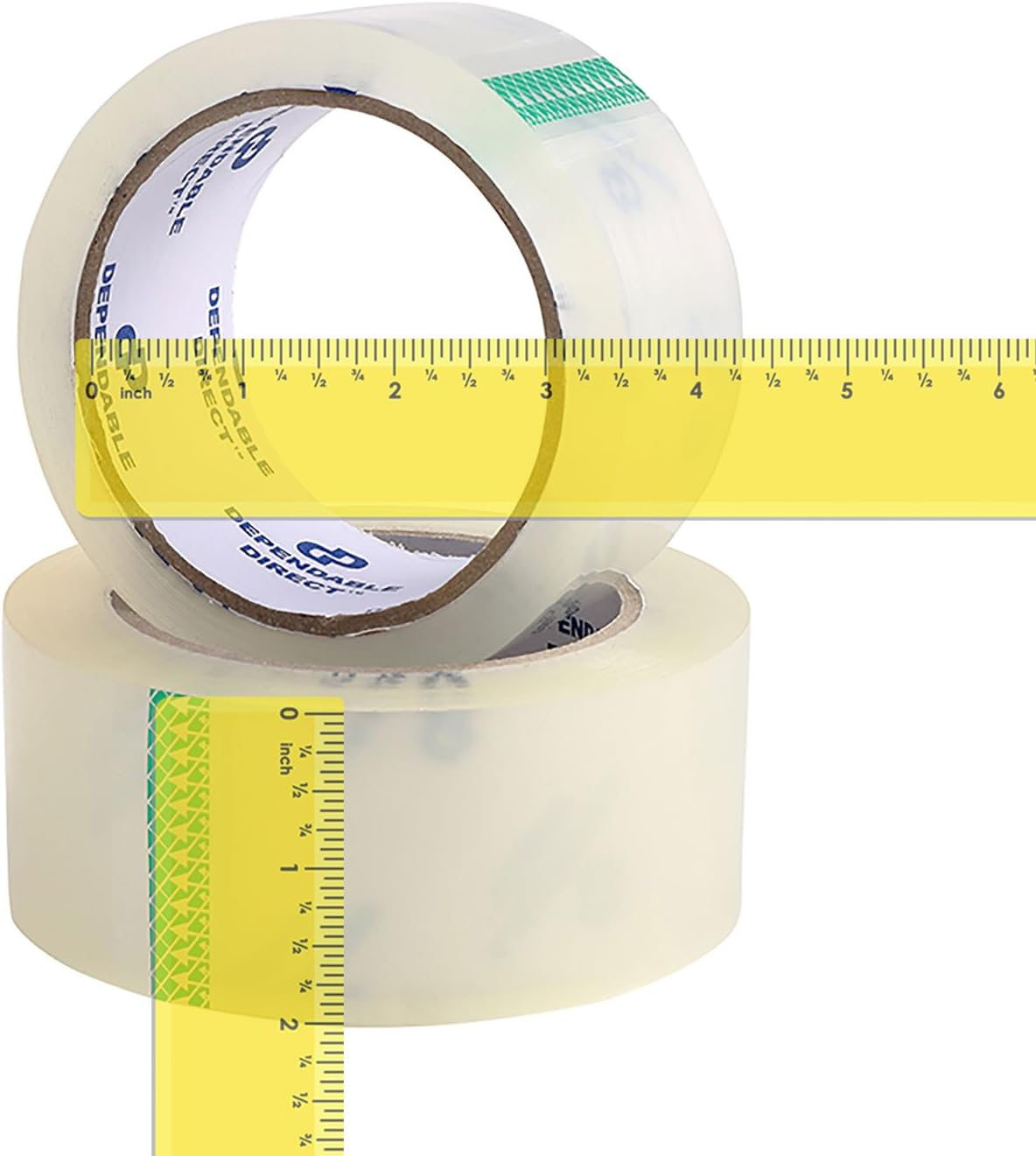 Industrial Grade Clear Packing Tape (6 Rolls) - 60 Yards per Roll - 2" Wide x 2 mil Thick, Acrylic Adhesive Heavy Duty Tape for Box Office Moving Packaging Shipping : Office Products