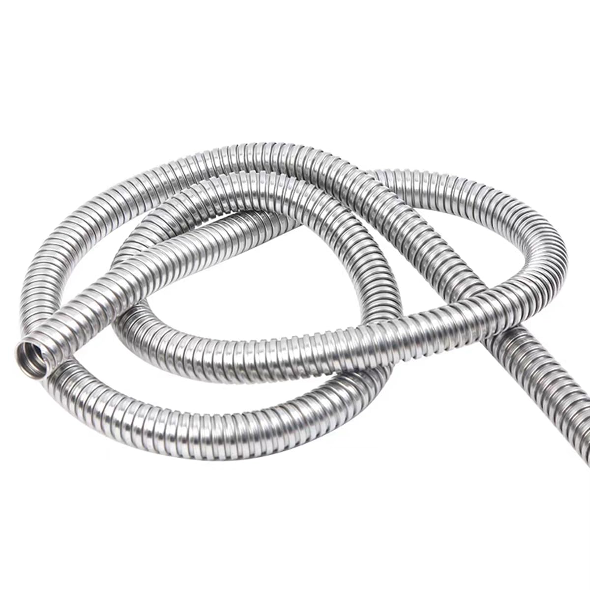 Photo 1 of 304 Stainless Steel 10mm x 8m Corrugated Flexible Conduit for Electrical Wiring - Anti-Bite Protective Metal Hose Pipe | High-Flexibility Industrial & Home Cable Tube