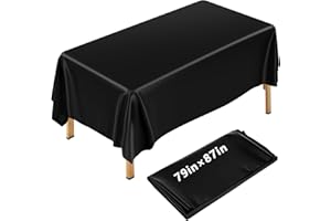 CroBlissful 87 x 79 Inch Wax Mat for Esthetician Bed Reusable Massage Bed Cover Waterproof PVC Wax Pad Cover for Massage Table Oilproof Waxing Table Sheet for Spa Tattoo Beauty Grafting (Black)