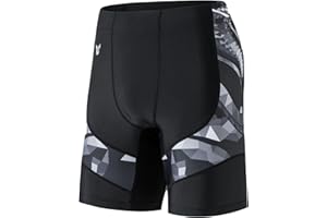 ADOREISM Men's Swim Shorts Athletic Quick-Dry UPF 50+ Swimsuit Jammers