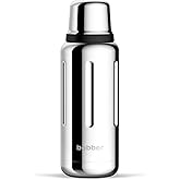 Bobber - 34 oz Vacuum Insulated Stainless Steel Water Bottle with Cup Lid - Dishwasher Safe - Keeps Drinks Hot for 48 Hours and Cold for 72 Hours - Triple Walled Thermo Flask (Glossy)