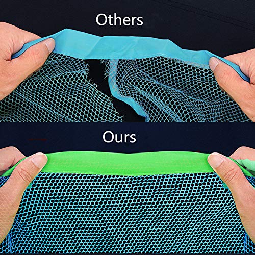 Yingyi Beach Mesh Tote Bag Beach Toys Organizer Storage Bags Sand Away Bag Beach Toy Tote Beach Toy Bag for Kids Mesh Beach Bag for Toys Beach Storage Pool Boat - Thumbnail 4