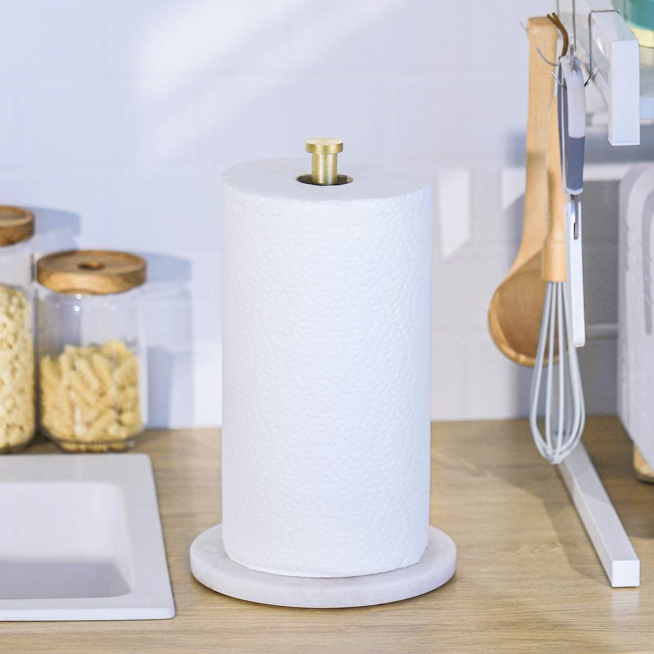 Umi. by Amazon Gold Paper Towel Holder Kitchen Standing Paper Towel